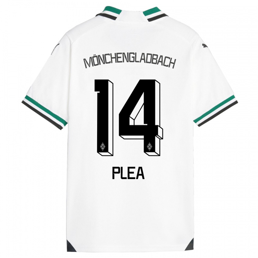 Niño Camiseta Alassane Plea #14 Blanco Verde 1ª Equipación 2023/24 La Camisa México