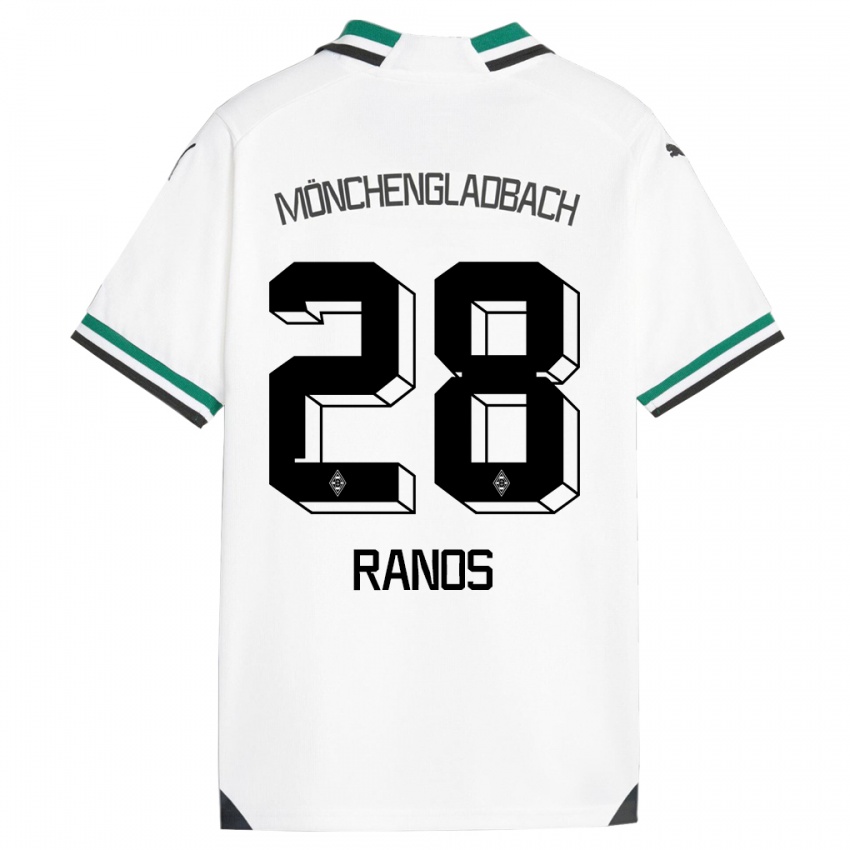 Niño Camiseta Grant-Leon Ranos #28 Blanco Verde 1ª Equipación 2023/24 La Camisa México