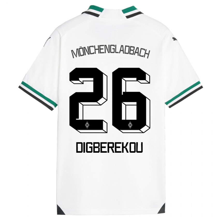 Niño Camiseta Ibrahim Digberekou #26 Blanco Verde 1ª Equipación 2023/24 La Camisa México