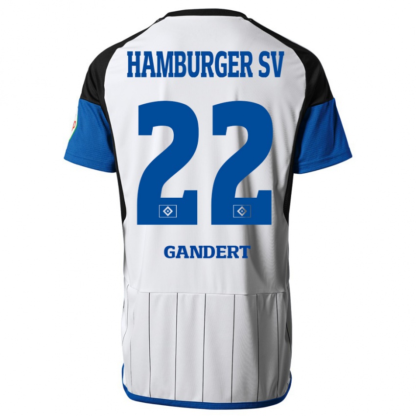 Niño Camiseta Jeremy Gandert #22 Blanco 1ª Equipación 2023/24 La Camisa México