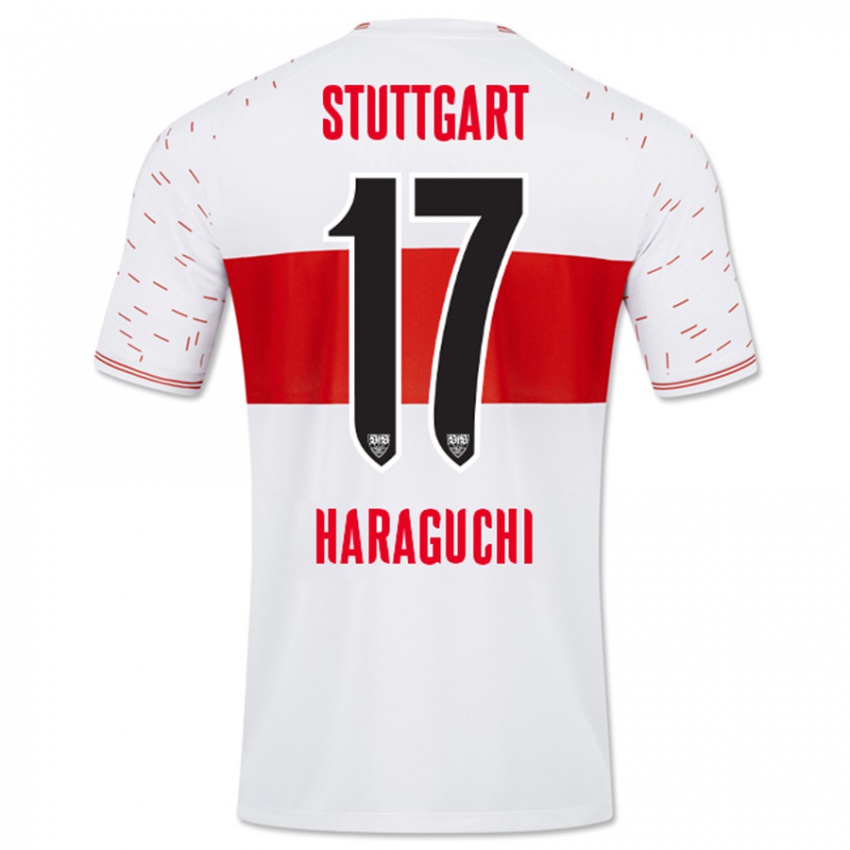 Niño Camiseta Genki Haraguchi #17 Blanco 1ª Equipación 2023/24 La Camisa México