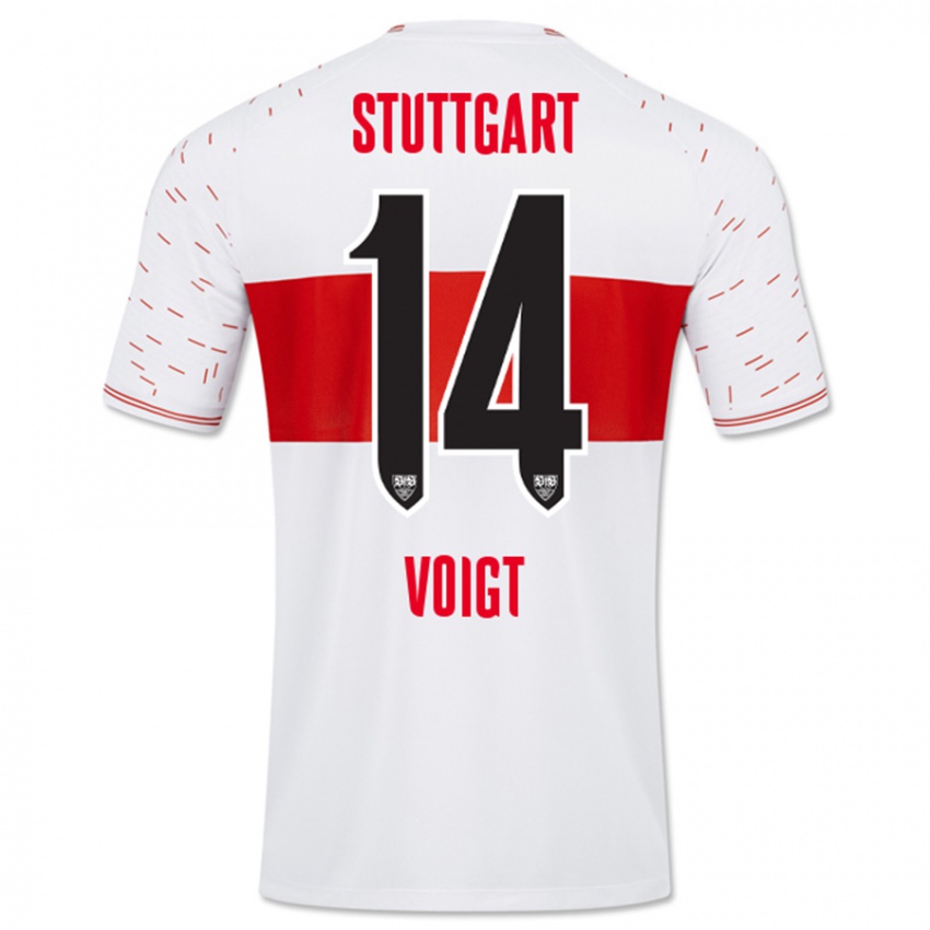 Niño Camiseta Max Voigt #14 Blanco 1ª Equipación 2023/24 La Camisa México