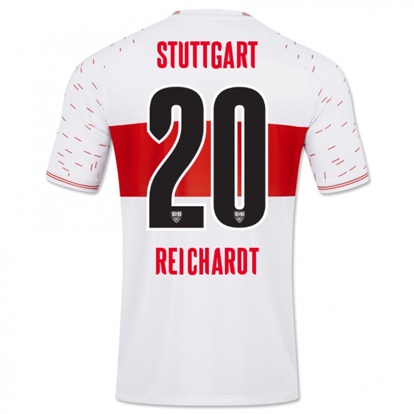 Niño Camiseta Leon Reichardt #20 Blanco 1ª Equipación 2023/24 La Camisa México