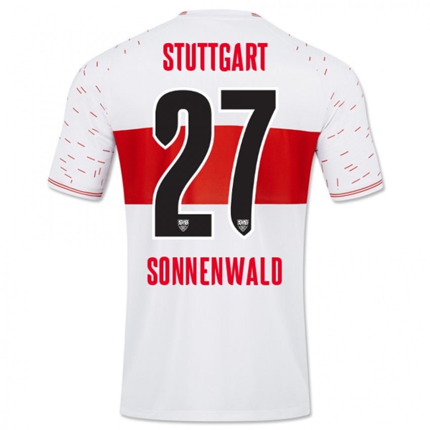 Niño Camiseta Lukas Sonnenwald #27 Blanco 1ª Equipación 2023/24 La Camisa México