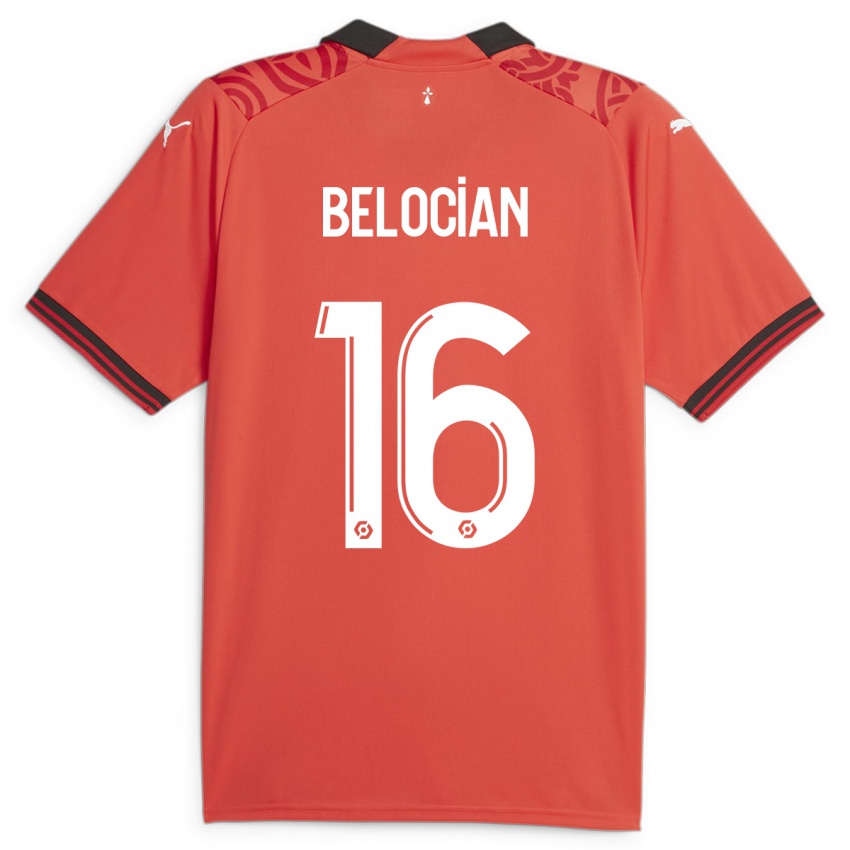 Niño Camiseta Jeanuël Belocian #16 Rojo 1ª Equipación 2023/24 La Camisa México