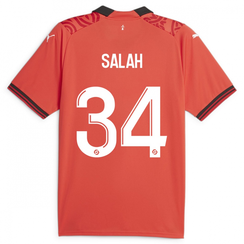 Niño Camiseta Ibrahim Salah #34 Rojo 1ª Equipación 2023/24 La Camisa México