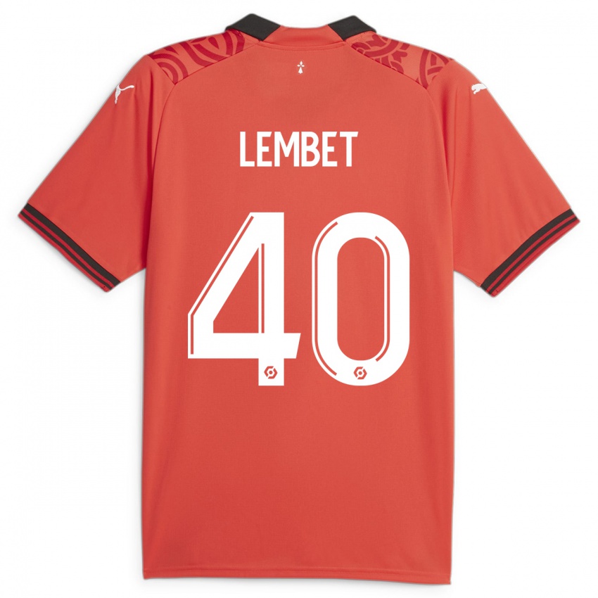 Niño Camiseta Geoffrey Lembet #40 Rojo 1ª Equipación 2023/24 La Camisa México