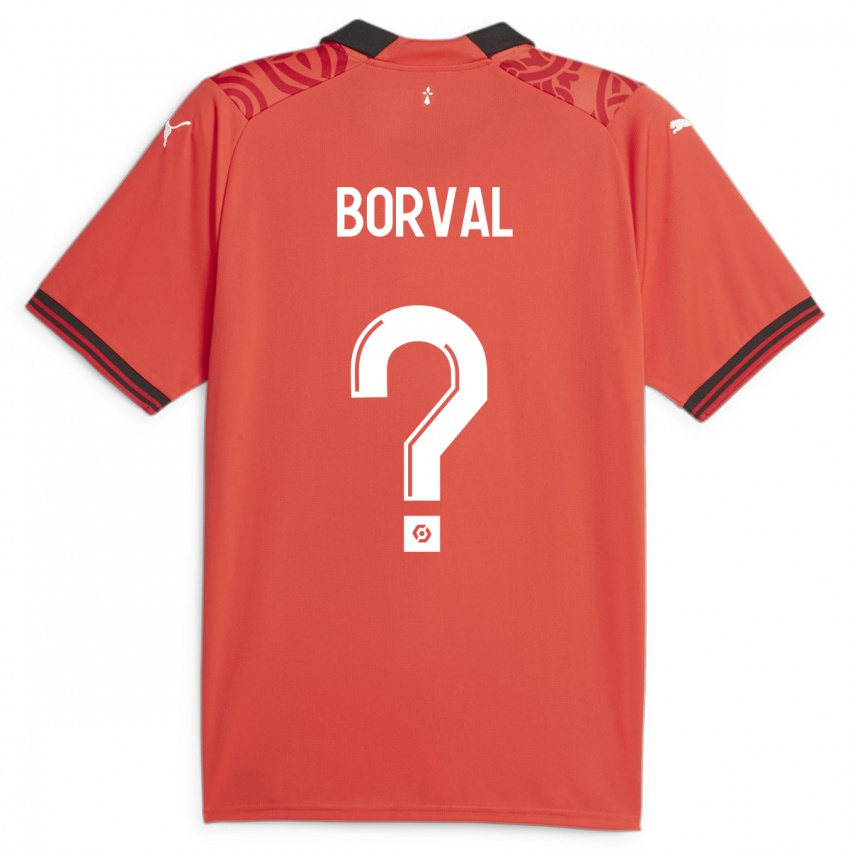 Niño Camiseta Cyril Borval #0 Rojo 1ª Equipación 2023/24 La Camisa México