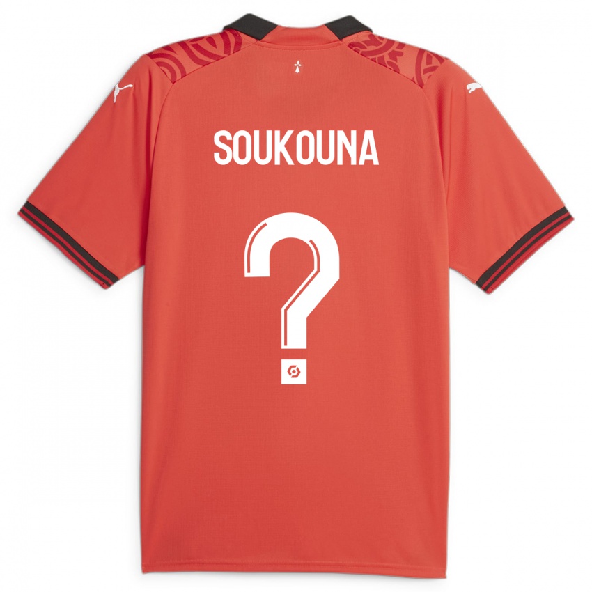 Niño Camiseta Isiaka Soukouna #0 Rojo 1ª Equipación 2023/24 La Camisa México