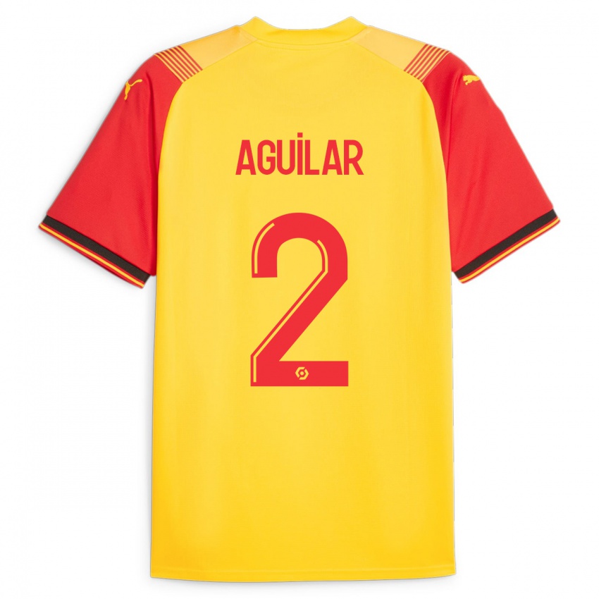 Niño Camiseta Ruben Aguilar #2 Amarillo 1ª Equipación 2023/24 La Camisa México