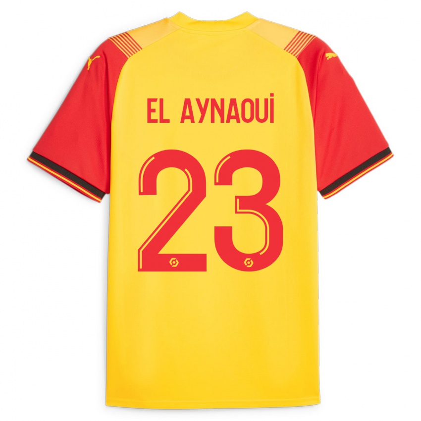 Niño Camiseta Neil El Aynaoui #23 Amarillo 1ª Equipación 2023/24 La Camisa México