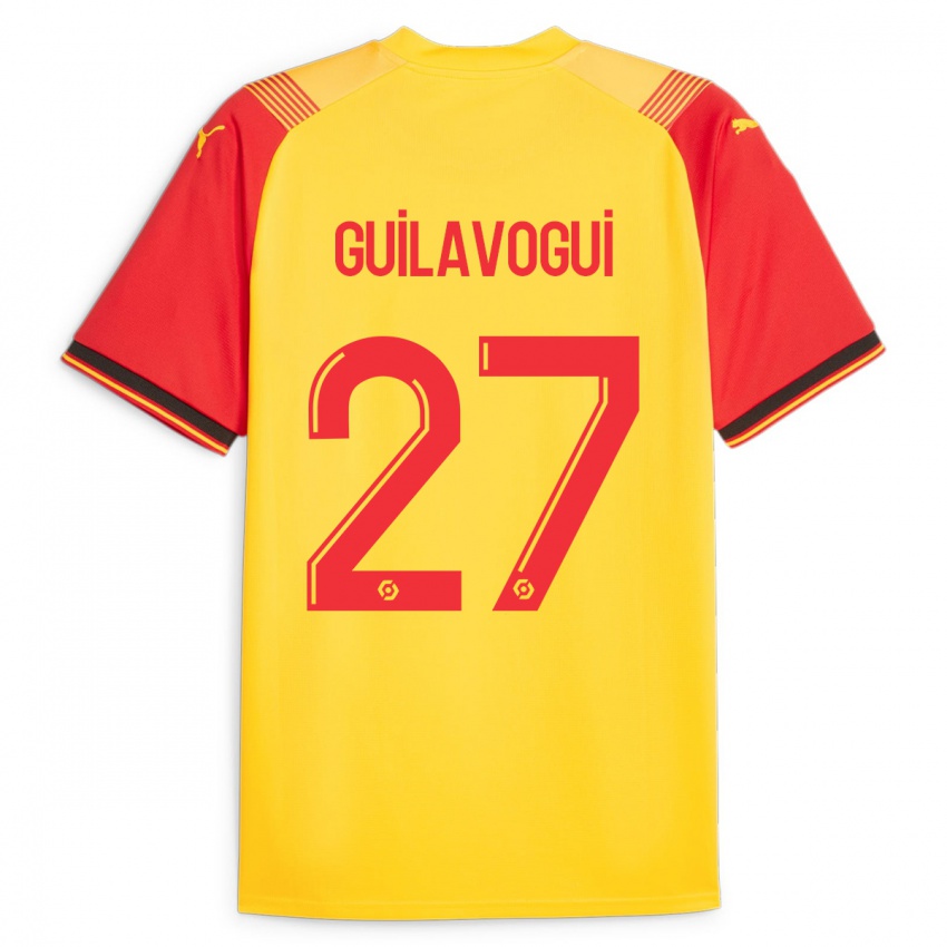 Niño Camiseta Morgan Guilavogui #27 Amarillo 1ª Equipación 2023/24 La Camisa México