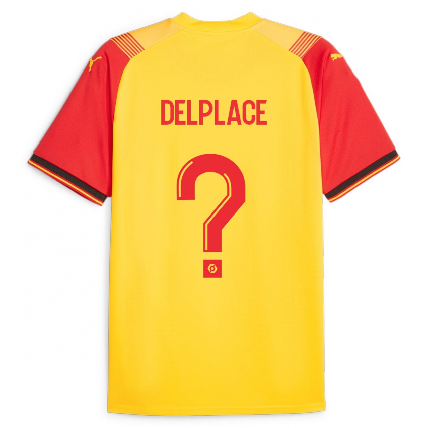 Niño Camiseta Adam Delplace #0 Amarillo 1ª Equipación 2023/24 La Camisa México