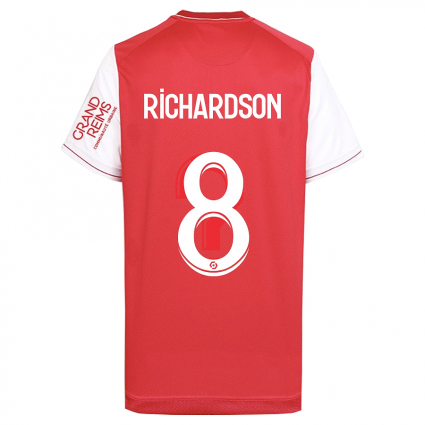 Niño Camiseta Amir Richardson #8 Rojo 1ª Equipación 2023/24 La Camisa México