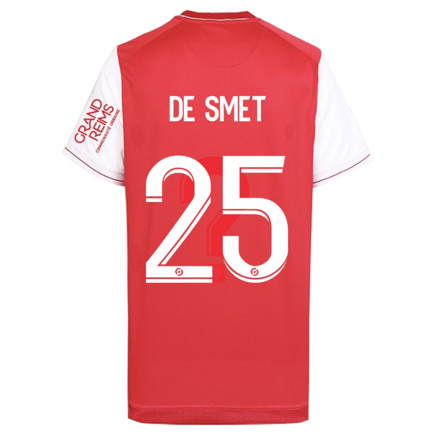 Niño Camiseta Thibault De Smet #25 Rojo 1ª Equipación 2023/24 La Camisa México