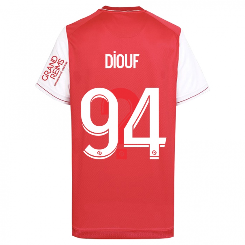 Niño Camiseta Yehvann Diouf #94 Rojo 1ª Equipación 2023/24 La Camisa México