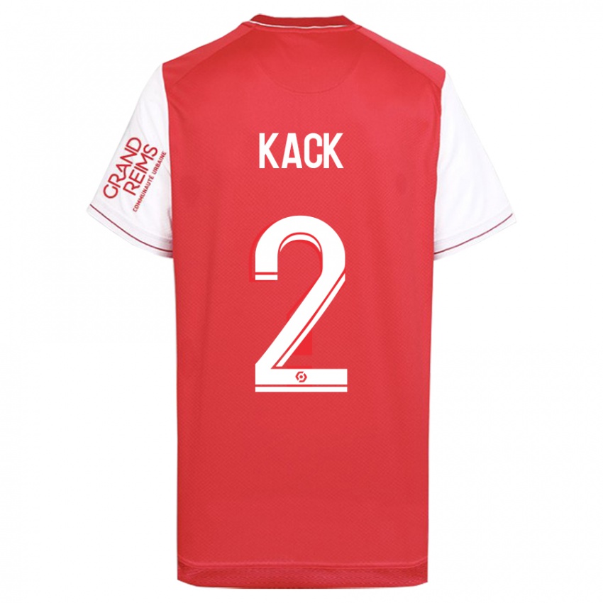 Niño Camiseta Mathilde Kack #2 Rojo 1ª Equipación 2023/24 La Camisa México