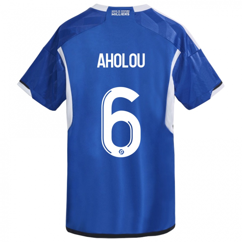 Niño Camiseta Jean-Eudes Aholou #6 Azul 1ª Equipación 2023/24 La Camisa México