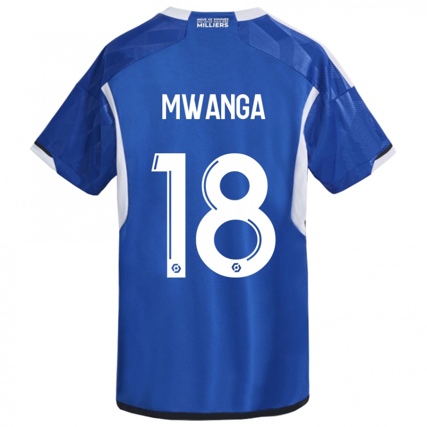 Niño Camiseta Junior Mwanga #18 Azul 1ª Equipación 2023/24 La Camisa México