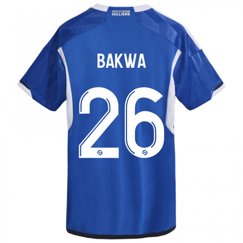 Niño Camiseta Dilane Bakwa #26 Azul 1ª Equipación 2023/24 La Camisa México