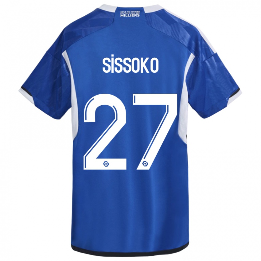 Niño Camiseta Ibrahima Sissoko #27 Azul 1ª Equipación 2023/24 La Camisa México