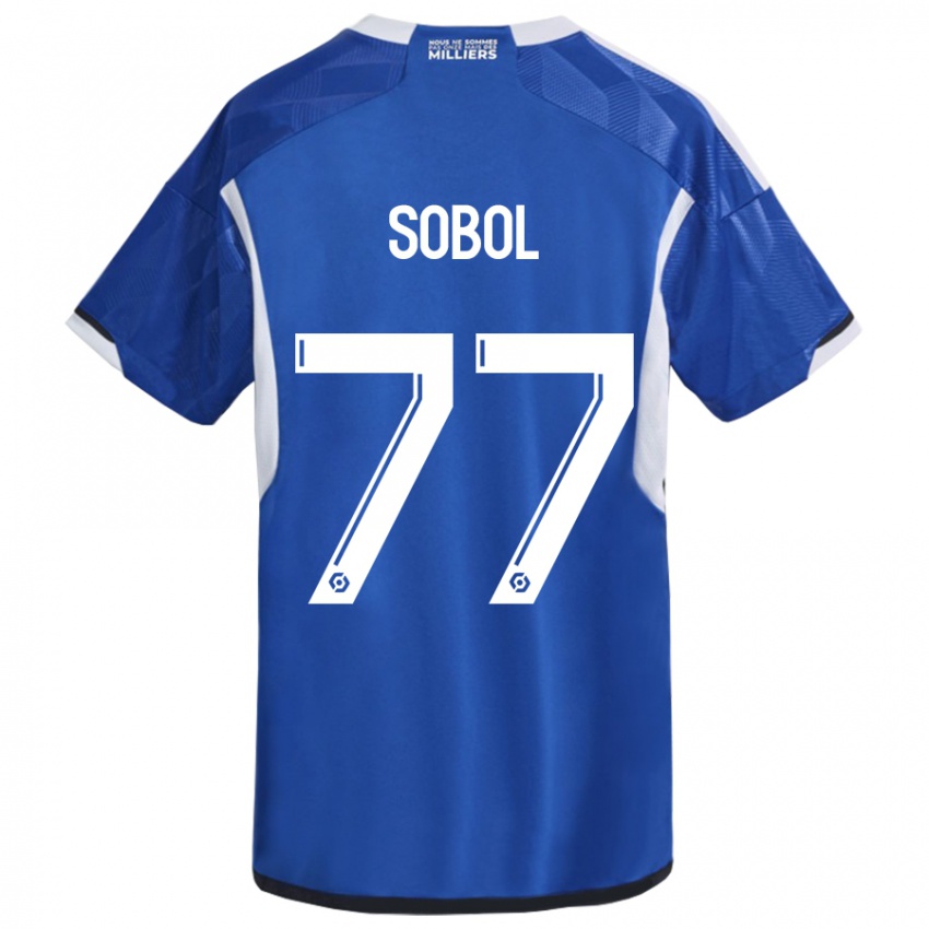 Niño Camiseta Eduard Sobol #77 Azul 1ª Equipación 2023/24 La Camisa México