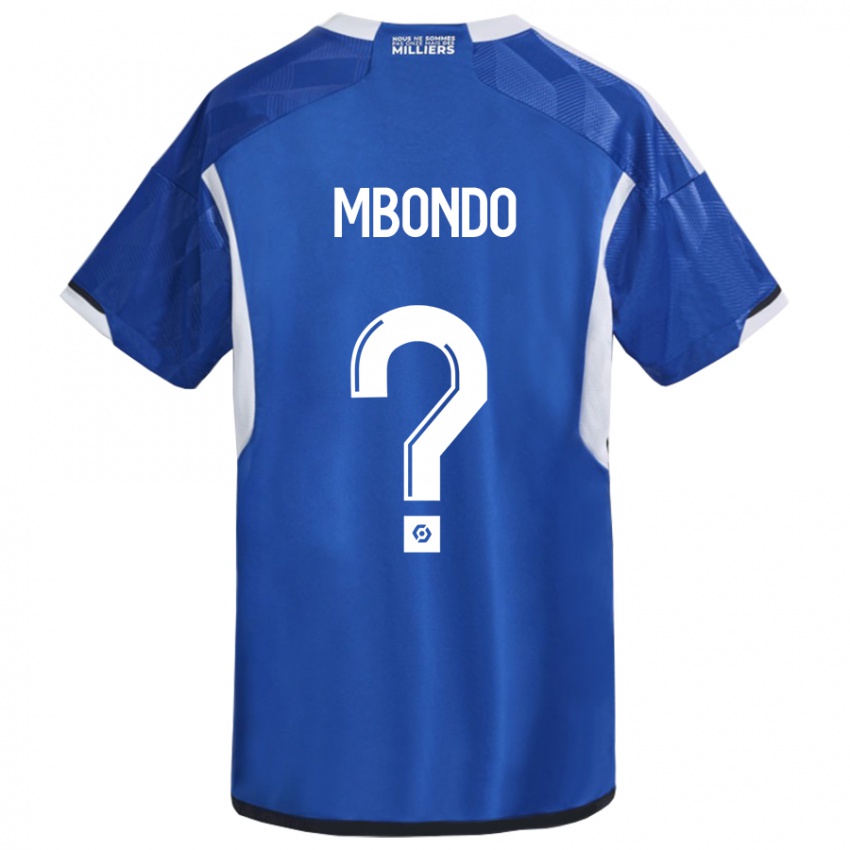 Niño Camiseta Fredy André Mbondo #0 Azul 1ª Equipación 2023/24 La Camisa México