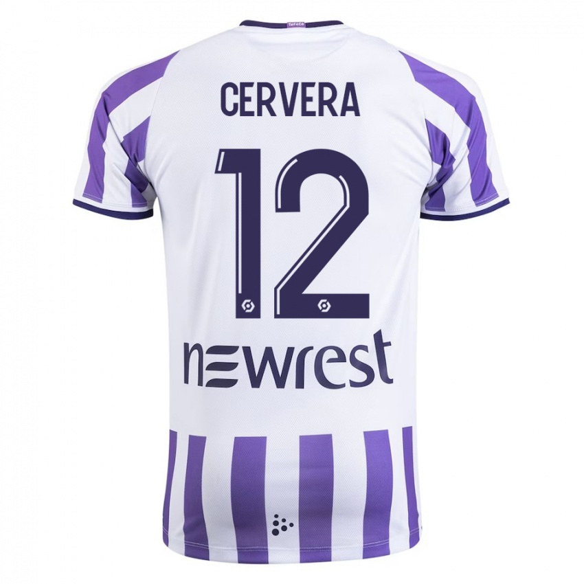 Niño Camiseta Laurianne Cervera #12 Blanco 1ª Equipación 2023/24 La Camisa México