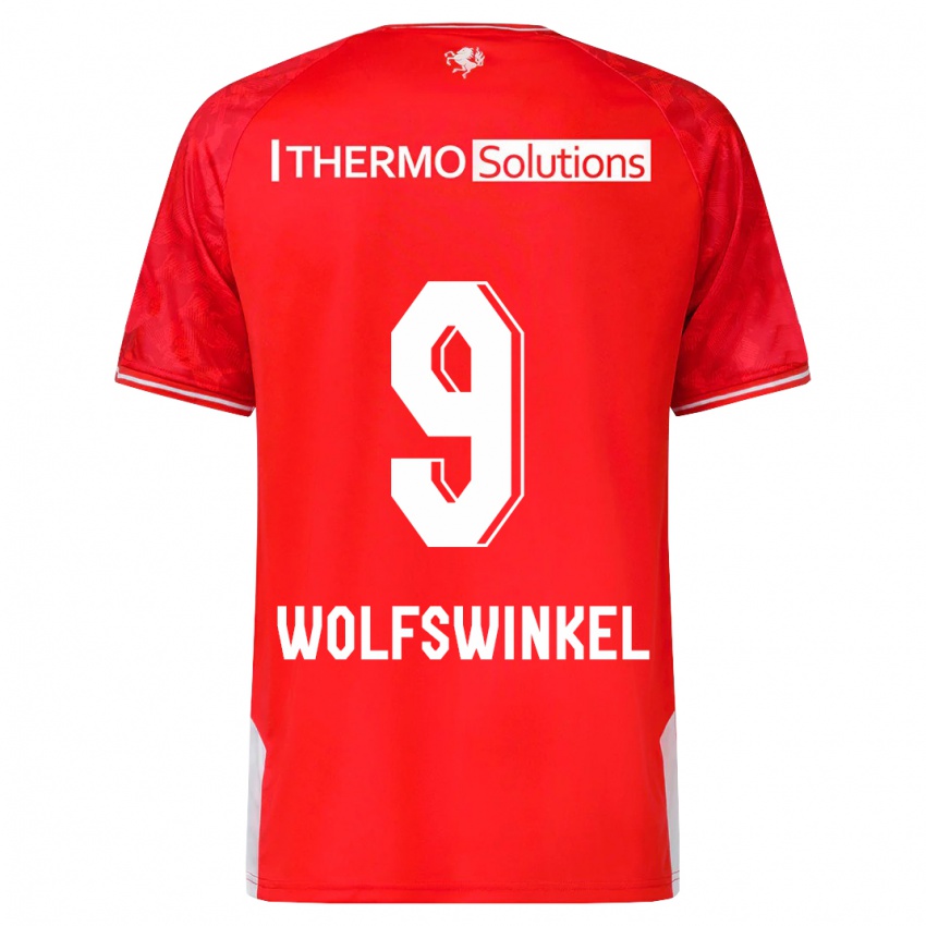 Niño Camiseta Ricky Van Wolfswinkel #9 Rojo 1ª Equipación 2023/24 La Camisa México