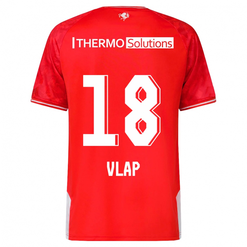 Niño Camiseta Michel Vlap #18 Rojo 1ª Equipación 2023/24 La Camisa México