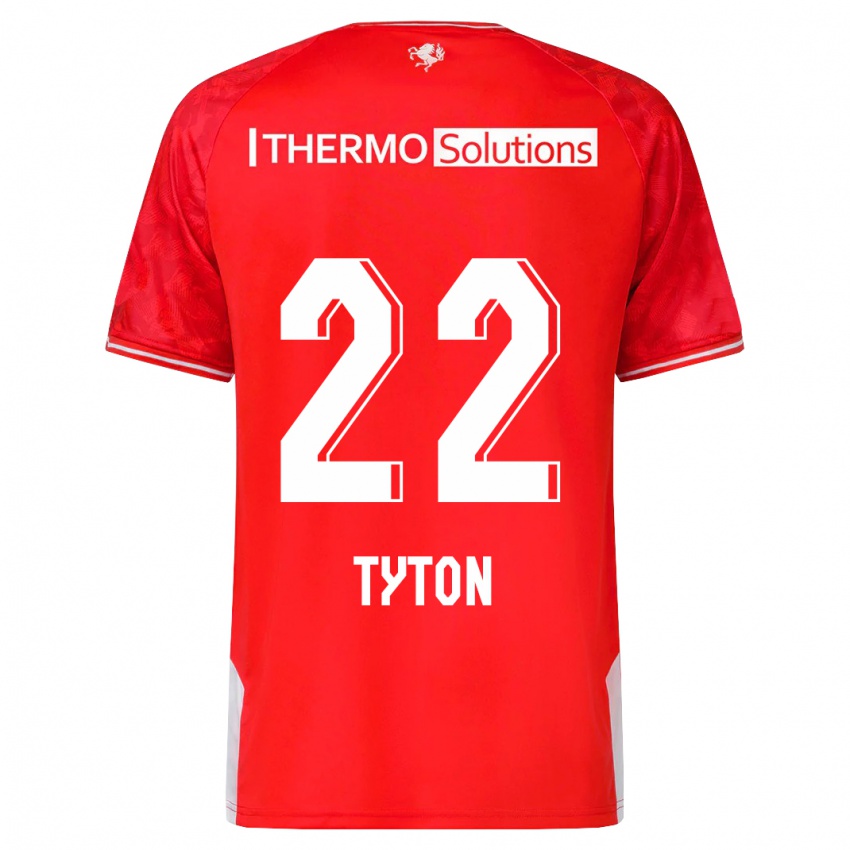 Niño Camiseta Przemyslaw Tyton #22 Rojo 1ª Equipación 2023/24 La Camisa México