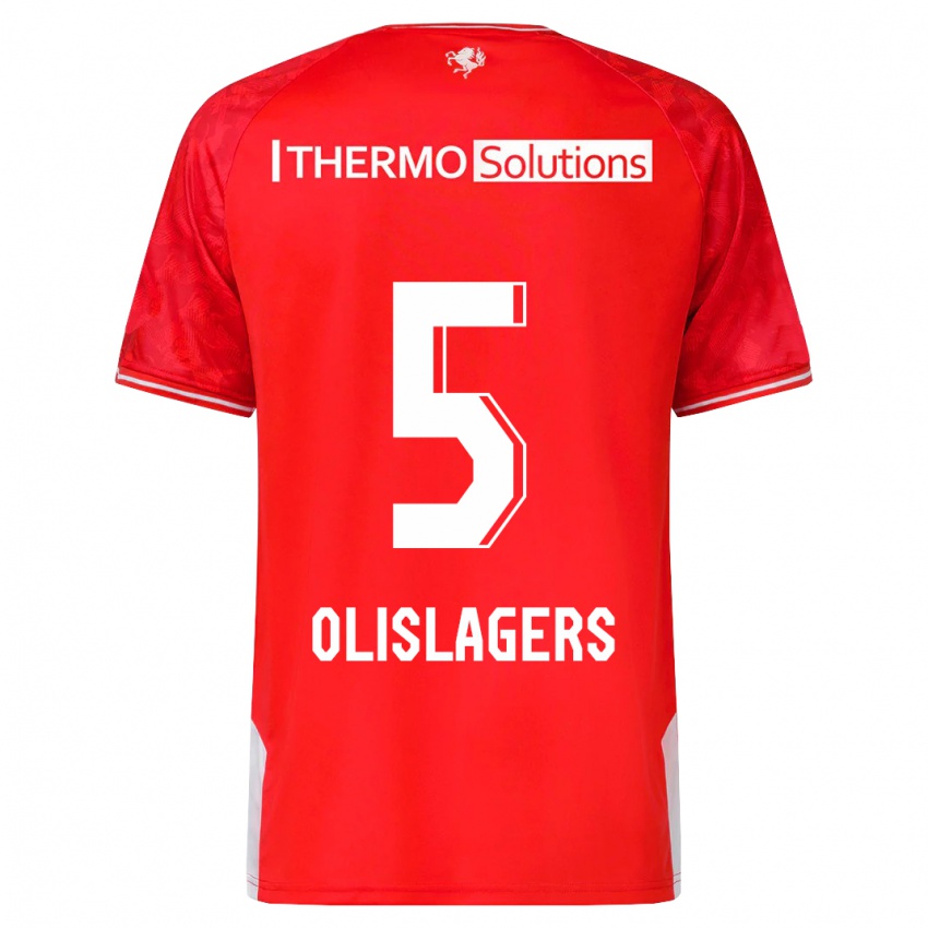 Niño Camiseta Marisa Olislagers #5 Rojo 1ª Equipación 2023/24 La Camisa México