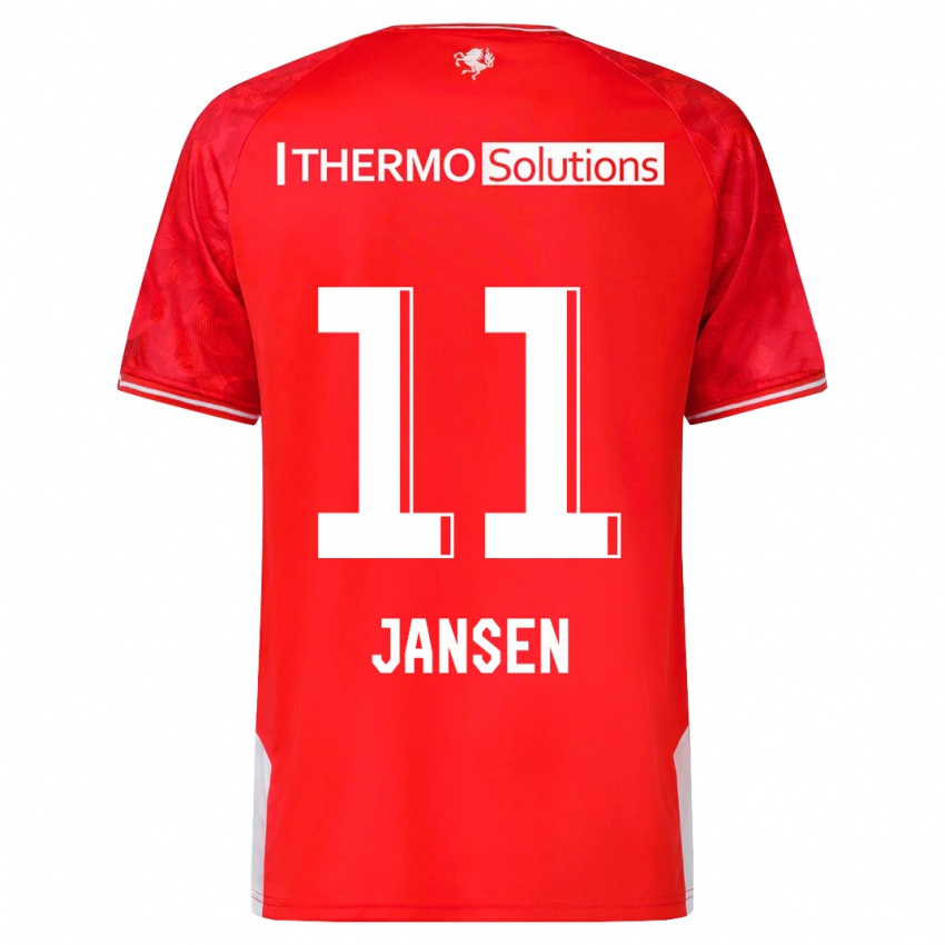 Niño Camiseta Renate Jansen #11 Rojo 1ª Equipación 2023/24 La Camisa México