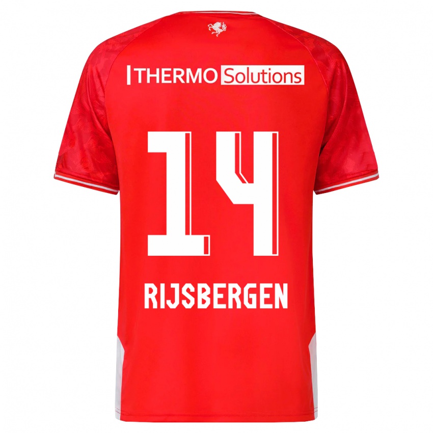 Niño Camiseta Liz Rijsbergen #14 Rojo 1ª Equipación 2023/24 La Camisa México