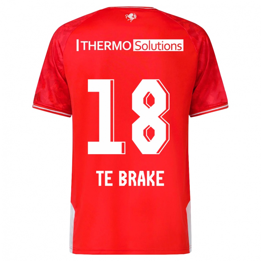 Niño Camiseta Sophie Te Brake #18 Rojo 1ª Equipación 2023/24 La Camisa México