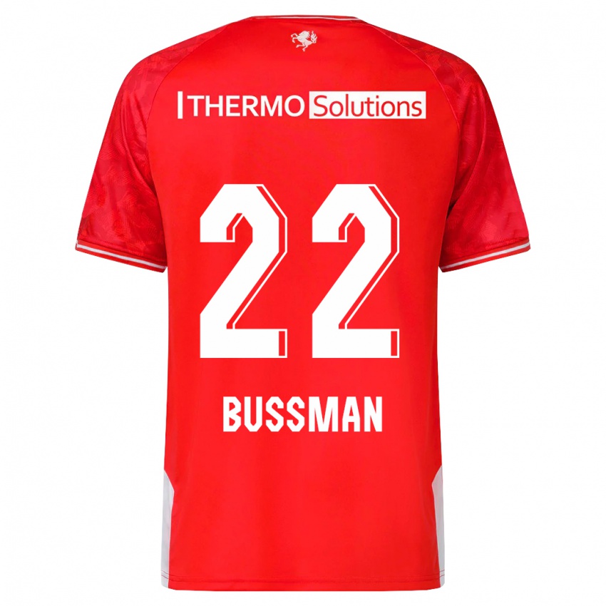 Niño Camiseta Fiene Bussman #22 Rojo 1ª Equipación 2023/24 La Camisa México