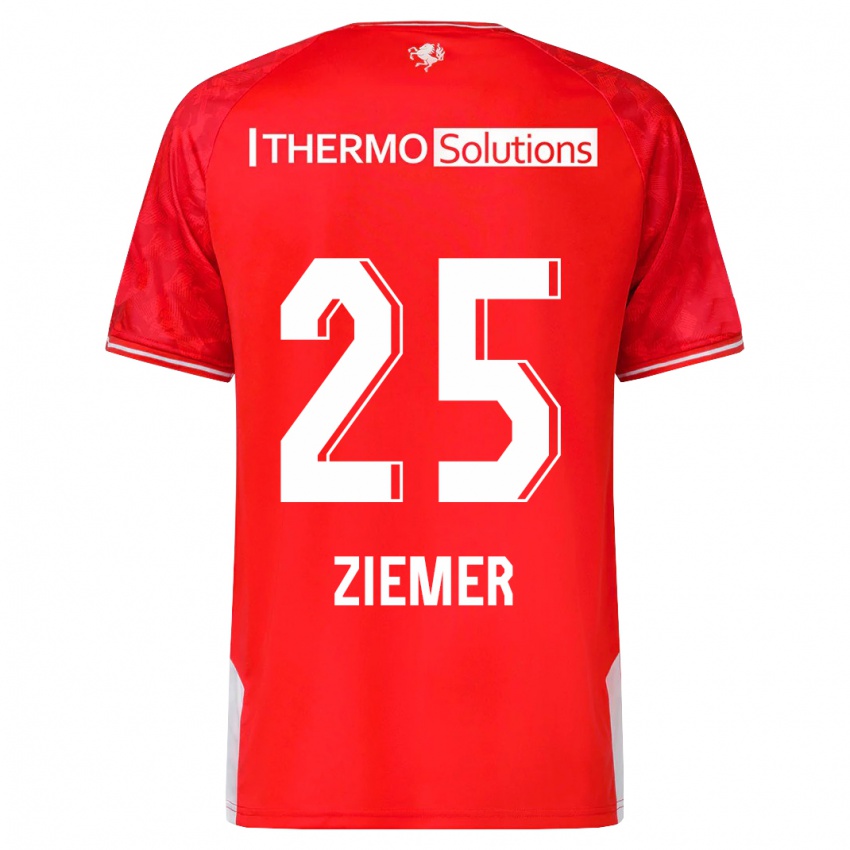 Niño Camiseta Taylor Ziemer #25 Rojo 1ª Equipación 2023/24 La Camisa México