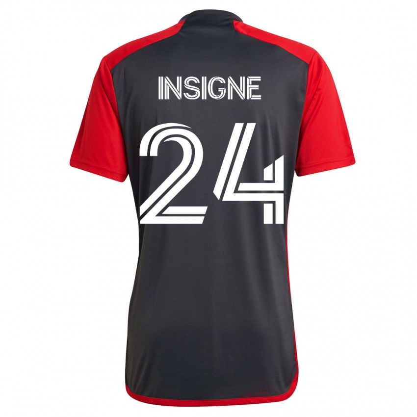 Niño Camiseta Lorenzo Insigne #24 Gris 1ª Equipación 2023/24 La Camisa México