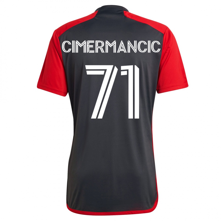 Niño Camiseta Markus Cimermancic #71 Gris 1ª Equipación 2023/24 La Camisa México