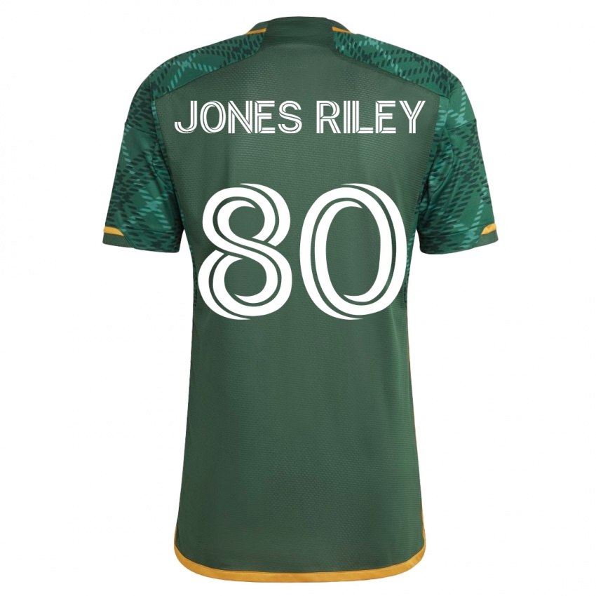Niño Camiseta Jaden Jones-Riley #80 Verde 1ª Equipación 2023/24 La Camisa México