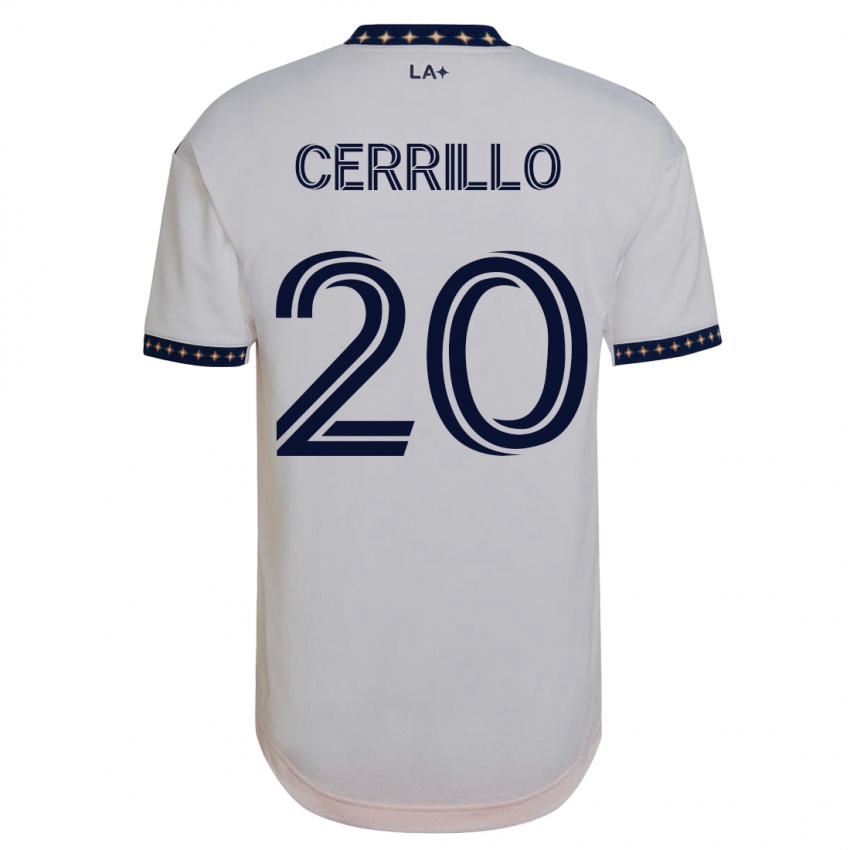 Niño Camiseta Edwin Cerrillo #20 Blanco 1ª Equipación 2023/24 La Camisa México