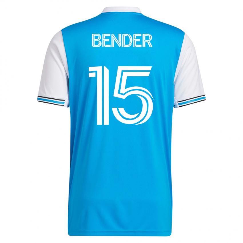 Niño Camiseta Ben Bender #15 Azul 1ª Equipación 2023/24 La Camisa México