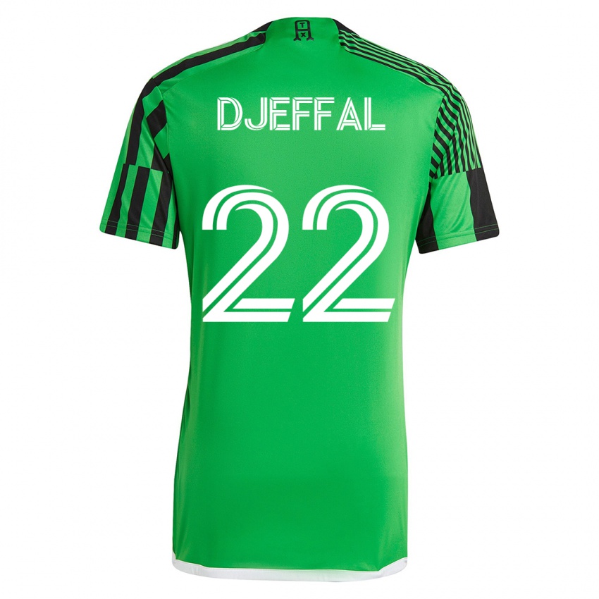 Niño Camiseta Sofiane Djeffal #22 Verde Negro 1ª Equipación 2023/24 La Camisa México