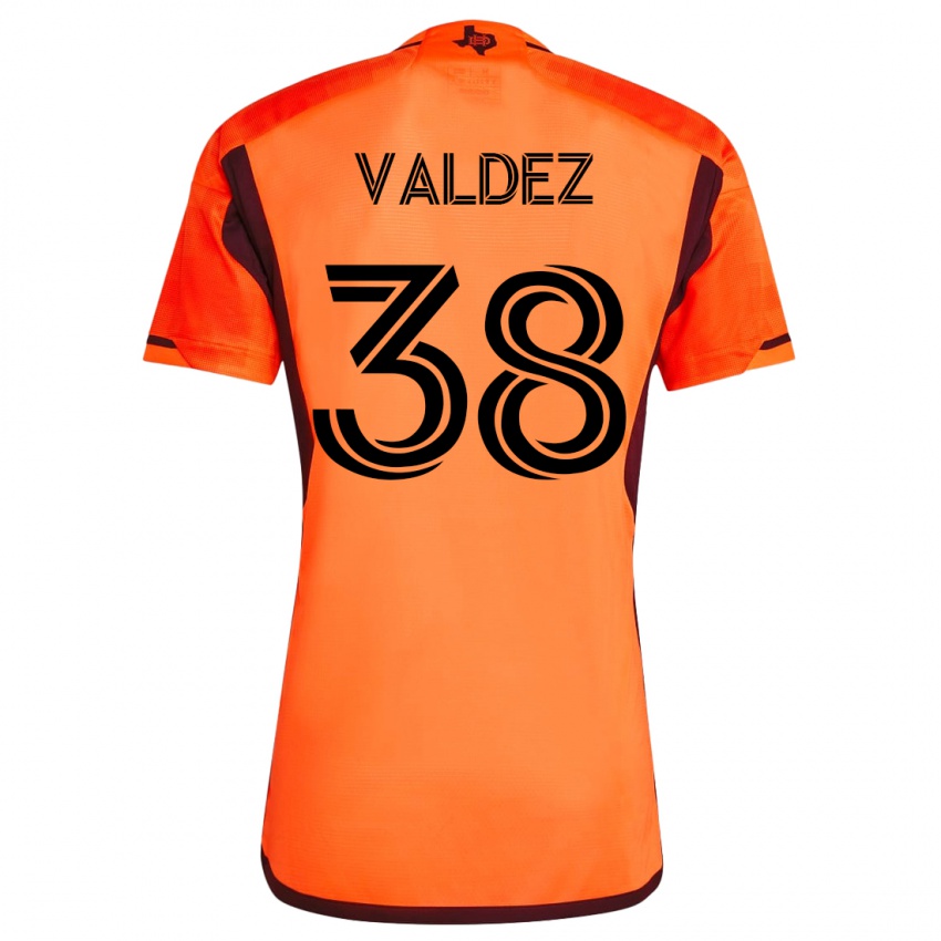 Niño Camiseta Xavier Valdez #38 Naranja 1ª Equipación 2023/24 La Camisa México