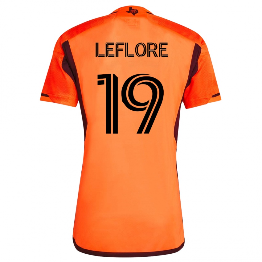 Niño Camiseta Isaiah Leflore #19 Naranja 1ª Equipación 2023/24 La Camisa México