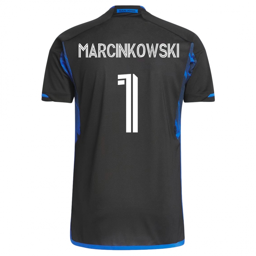 Niño Camiseta Jt Marcinkowski #1 Azul Negro 1ª Equipación 2023/24 La Camisa México