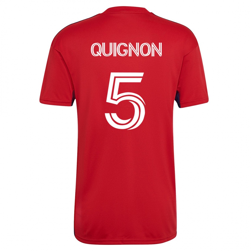 Niño Camiseta Facundo Quignón #5 Rojo 1ª Equipación 2023/24 La Camisa México