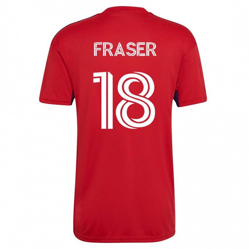 Niño Camiseta Liam Fraser #18 Rojo 1ª Equipación 2023/24 La Camisa México
