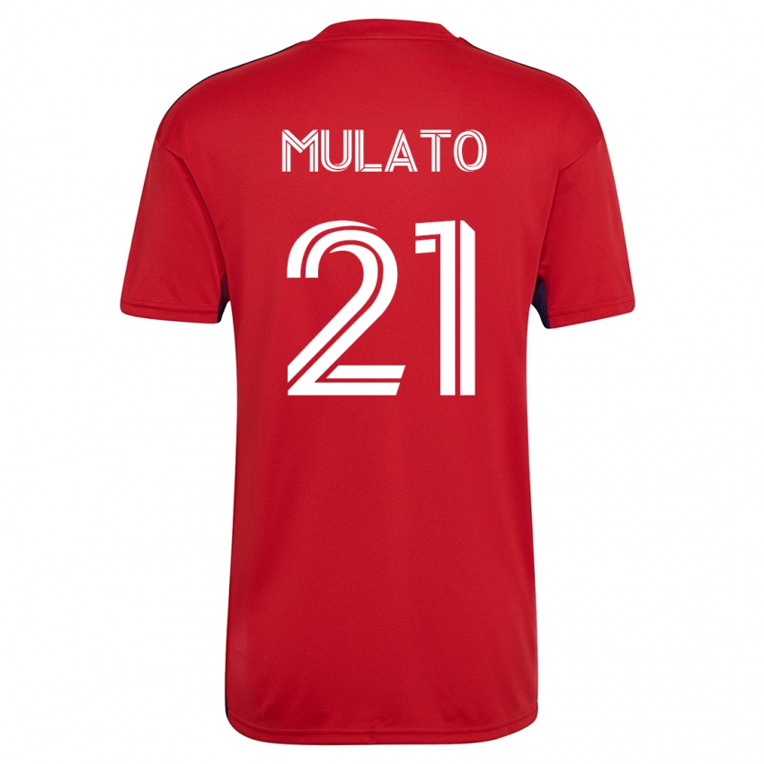 Niño Camiseta José Mulato #21 Rojo 1ª Equipación 2023/24 La Camisa México