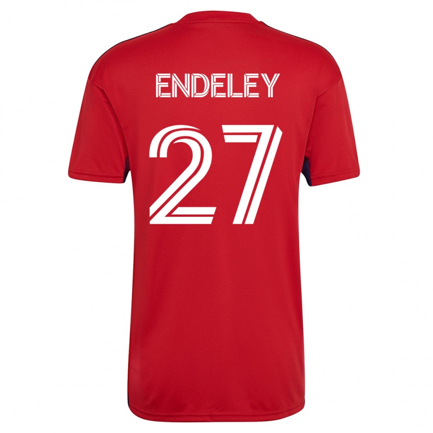 Niño Camiseta Herbert Endeley #27 Rojo 1ª Equipación 2023/24 La Camisa México